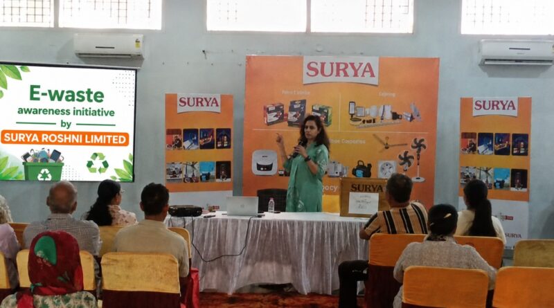 Surya Roshni drives awareness on responsible e-waste management through community outreach.